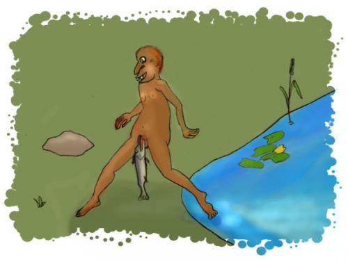 Cartoon: Unglücklische Fisher (medium) by Hezz tagged fiske