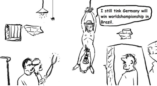 Cartoon: world champion Footbol (medium) by Hezz tagged torture,footbol
