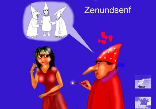 Cartoon: Zenudsenf (medium) by Hezz tagged carricatures