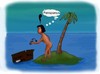 Cartoon: Shit (small) by Hezz tagged desert,island