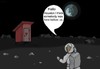Cartoon: Surprise (small) by Hezz tagged moonlanding