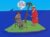 Cartoon: The spy? (small) by Hezz tagged island desert kingdom spying