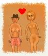 Cartoon: Valentintag spät. (small) by Hezz tagged valle