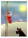 Cartoon: Will he come? (small) by Hezz tagged santa