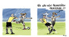 Cartoon: Fussball-Frauen (small) by Peter Knoblich tagged soccer fussball frauen weltmeisterschaft wm sommertraum schiedsrichter