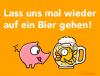 Cartoon: Schwein und Fisch (small) by Peter Knoblich tagged bier