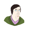 Cartoon: Stephen Fry (small) by Mohac tagged stephefry,actor,artist