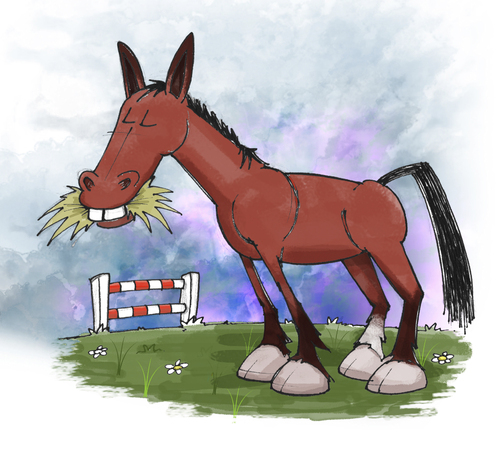 Cartoon: Leo (medium) by east coast cartoons tagged cartoon,horses,horse