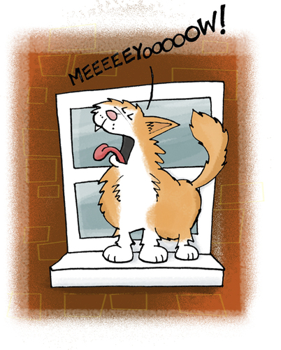 Cartoon: lindas cat (medium) by east coast cartoons tagged cat,cats,duck