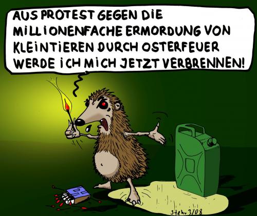 Cartoon: Protest! (medium) by Matthias Stehr tagged ostern,protest,