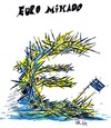 Cartoon: EURO MIKADO (small) by Matthias Stehr tagged euro,europa,financial,crisis,greece