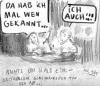 Cartoon: Nachts um halb eins (small) by Matthias Stehr tagged scribble