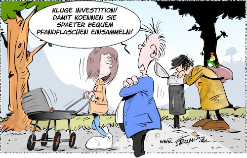 Cartoon: Altersarmut (medium) by Trumix tagged altersarmut,rentner,pfandfllaschen,fetten,jahre,scholz,aufschwung,abschwung,bundesregierung,armut,obdachlos,bettler,sozialer,frieden,existenzangst,altersarmut,rentner,pfandfllaschen,fetten,jahre,scholz,aufschwung,abschwung,bundesregierung,armut,obdachlos,bettler,sozialer,frieden,existenzangst