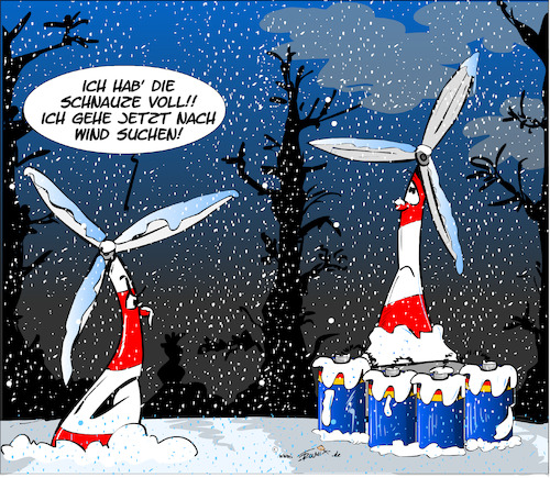 Cartoon: Auf der Suche nach Wind! (medium) by Trumix tagged dunkelflaute,windstille,blackout,brownout,dunkelflaute,windstille,blackout,brownout