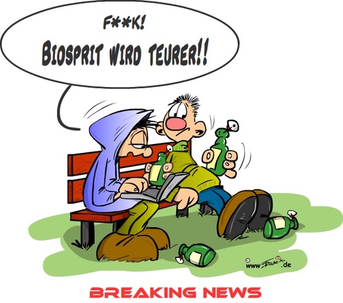 Cartoon: BioSprit (medium) by Trumix tagged auto,benzin,biogas,biokraftstoff,biosprit,e10,energie,sprit,trummix,öl