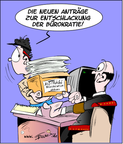 Bürokratieabbau Von Trumix Politik Cartoon Toonpool 