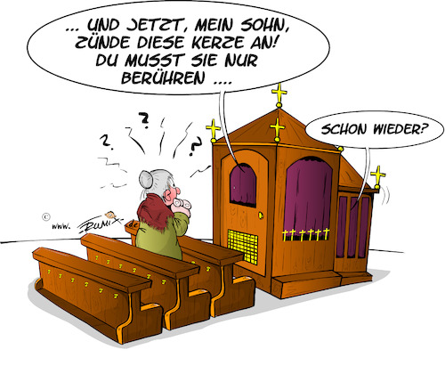 Cartoon: Damals in einer kleinen Kirche (medium) by Trumix tagged kirche,missbrauch,zoelibat,opfer,katholische,freiburg,kirche,missbrauch,zoelibat,opfer,katholische,freiburg