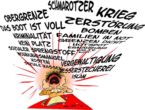 Cartoon: Der Schrei ... (medium) by Trumix tagged schrei,edvard,munchs,trummix,schrei,edvard,munchs,trummix