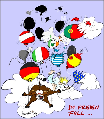 Cartoon: Die Blasen blatzen ... (medium) by Trumix tagged eurokrise,euroschwäche,griechenland,italien,rettungsschirm,trummix,seifenblasen,amerika,schulden