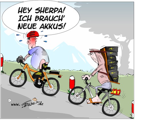 49++ E bike witze bilder , EBikes schaffen Arbeitsplätze von Trumix Sport Cartoon TOONPOOL