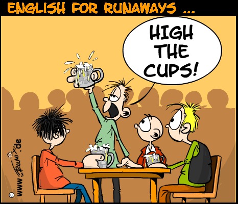 Cartoon: English for run aways (medium) by Trumix tagged denglish,english,for,run,aways,trummix,denglish,english,for,run,aways,trummix