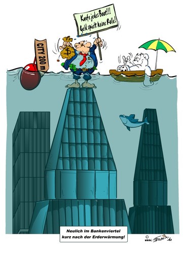 Cartoon: Geld spielt keine Rolle mehr ... (medium) by Trumix tagged klimagipfel,fopenhage,kopenhagen,weltklimagipfel,erderwärmung,geld,finanzkrise