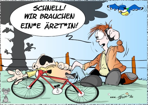 Cartoon: Geschlechtsneutral Hilfe rufen (medium) by Trumix tagged geschlechtertrennung,gender,mainstreaming,geschlechtsneutral,schreibweise,korrekt,geschlechtertrennung,gender,mainstreaming,geschlechtsneutral,schreibweise,korrekt