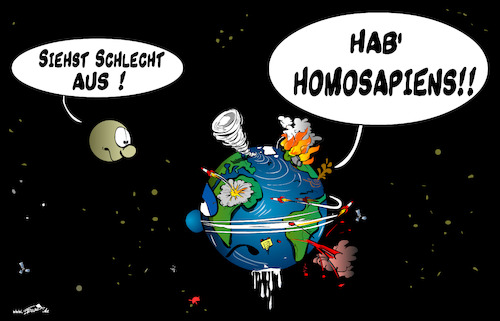 Cartoon: Homosapiens (medium) by Trumix tagged crisis,erdöl,ölteppich,ölkatastrophe,verschmutzung,ölpest,oelpest,öl,umwelt,katastrophe,mexiko,von,golf,bohrinsel,trummix,platform,oil,offshore,mexico,of,gulf,bp,krise,erderwärmung,akw,atompolitik,crisis,erdöl,ölteppich,ölkatastrophe,verschmutzung,ölpest,oelpest,öl,umwelt,katastrophe,mexiko,von,golf,bohrinsel,trummix,platform,oil,offshore,mexico,of,gulf,bp,krise,erderwärmung,akw,atompolitik,erde,weltall,mond,sterne,blauer,planet,krank