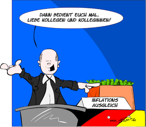 Inflationsausgleich Von Trumix Politik Cartoon Toonpool 