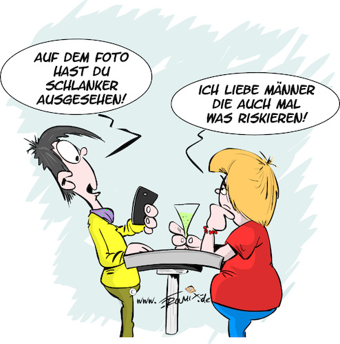 Cartoon: Maenner halt (medium) by Trumix tagged beziehung,maenner,frauen,risiko,abnehmen,beziehung,maenner,frauen,risiko,abnehmen