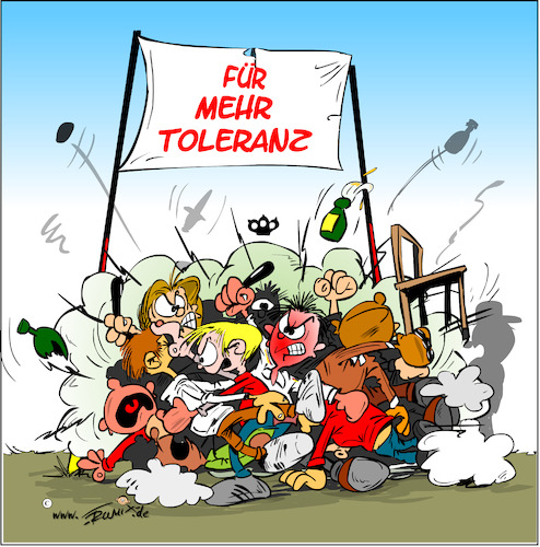 Cartoon: Mehr Toleranz ... (medium) by Trumix tagged tolerant,quertreiber,klimaterrorist,rechtsradikal,linksradikal,aktivist,kleber,klimawandel,gutmensch,tolerant,quertreiber,klimaterrorist,rechtsradikal,linksradikal,aktivist,kleber,klimawandel,gutmensch