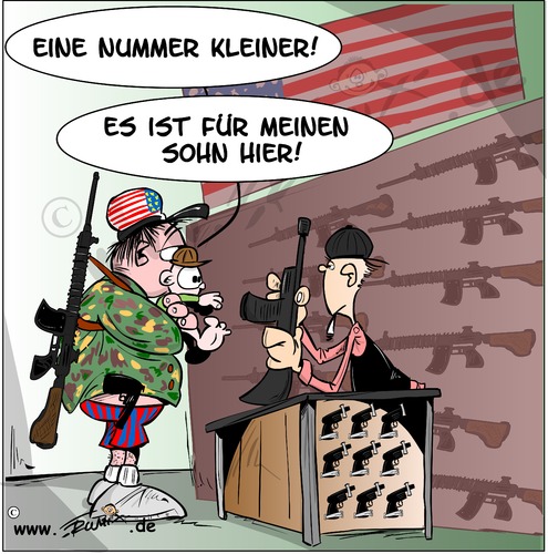 Cartoon: Peacemaker (medium) by Trumix tagged guntv,waffen,kaufen,waffenlobby,baby,trummix,guntv,waffen,kaufen,waffenlobby,baby,trummix