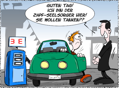 Cartoon: Spritpreise steigen (medium) by Trumix tagged spritpreise,seelsorger,tankrabatt,wirschaffendas,zapfseelsorger,spritpreisdeckel,spritpreise,seelsorger,tankrabatt,wirschaffendas,zapfseelsorger,spritpreisdeckel