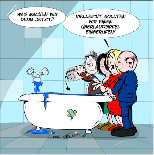 Cartoon: Was machen wir denn jetzt? (medium) by Trumix tagged historischer,kompromiss,migrationsgipfel,atmendessystem,geldsegen,asylpolitik,migration,migrationshintergrund,migrationspolitik,historischer,kompromiss,migrationsgipfel,atmendessystem,geldsegen,asylpolitik,migration,migrationshintergrund,migrationspolitik