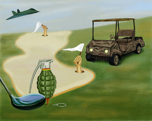 Cartoon: Golf (medium) by gartoon tagged golf
