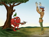 Cartoon: The revenge (small) by gartoon tagged william,tell,hero,apple