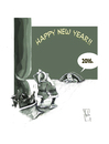 Cartoon: Happy New Year... (small) by Hule tagged santa klaus