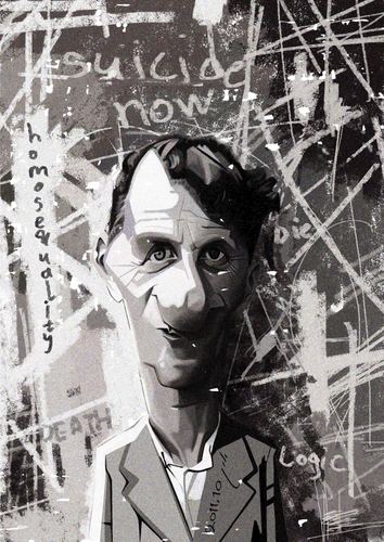 Cartoon: Wittgenstein   Ludwig (medium) by nader_rahmani tagged wittgenstein