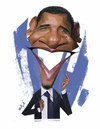 Cartoon: Barak Obama (small) by nader_rahmani tagged obama