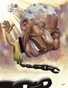 Cartoon: Nelson Mandela (small) by nader_rahmani tagged nelson,mandela