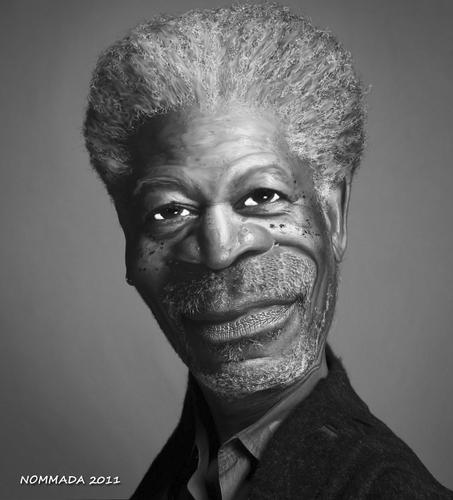 Cartoon: Morgan (medium) by nommada tagged morgan,freeman