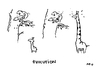 Cartoon: Evolution! (small) by MarcoFinkenstein tagged evolution,giraffen,baum,affen
