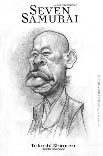 Cartoon: Takashi Shimura (medium) by Amir Taqi tagged takashi,shimura