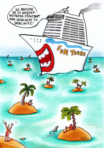 Cartoon: inselwitz (medium) by Petra Kaster tagged urlaub,ferien,kreuzfahrt,freizeit,freizeitaktivität,inselwitz,inseln,tourismus,meer,kreuzfahrtschiff,urlaub,ferien,kreuzfahrt,freizeit,freizeitaktivität,inselwitz,inseln,tourismus,meer,kreuzfahrtschiff