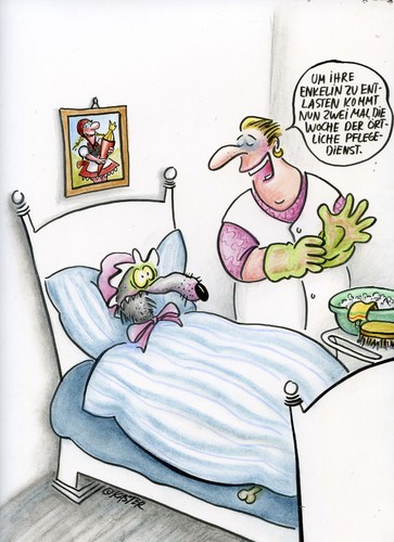 Pflegedienst Von Petra Kaster Wirtschaft Cartoon Toonpool