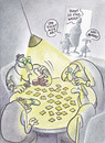 Cartoon: abzocke (small) by Petra Kaster tagged alter,senioren,aktivität,spiele,reizeit,lebensfreude,familie,männer