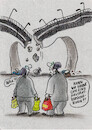 Cartoon: hausratversicherung (small) by Petra Kaster tagged infrastruktur,brücken,marodebrücken,armut,obdachlose,obdachlosigkeit,investitionsstau,versicherungen,lobbyismus,wohnungsnot