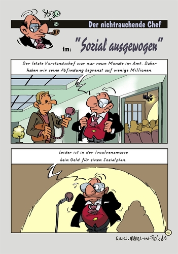 Cartoon: Der NRC in Sozial ausgewogen (medium) by Marcel und Pel tagged chef,manager,managementfehler,managergehälter,arbeitgeber,arbeitnehmer,insolvenz,insolvenzmasse,sozialplan,entlassung,abfindung,heuchelei,heuchelei,abfindung,entlassung,arbeitnehmer,arbeitgeber,job,arbeitz