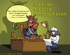 Cartoon: Die Bank der man vertrauen kann (small) by Marcel und Pel tagged kapitalismus,anleger,wolf,schaf,bank