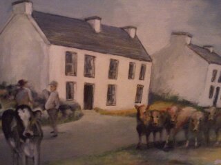 Cartoon: Fair day in Galway (medium) by jjjerk tagged irish,ireland,barter,trade,commerce,cattle,cows,caricature,cartoon,deal,day,fair